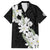 Ia Orana Tahiti Tiare Family Matching Long Sleeve Bodycon Dress and Hawaiian Shirt Black Lei - Polynesian Pride