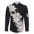 Ia Orana Tahiti Tiare Family Matching Mermaid Dress and Hawaiian Shirt Black Lei - Polynesian Pride