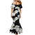 Ia Orana Tahiti Tiare Family Matching Mermaid Dress and Hawaiian Shirt Black Lei - Polynesian Pride