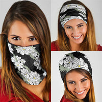 Ia Orana Tahiti Tiare Neck Gaiter Black Lei LT7 - Polynesian Pride