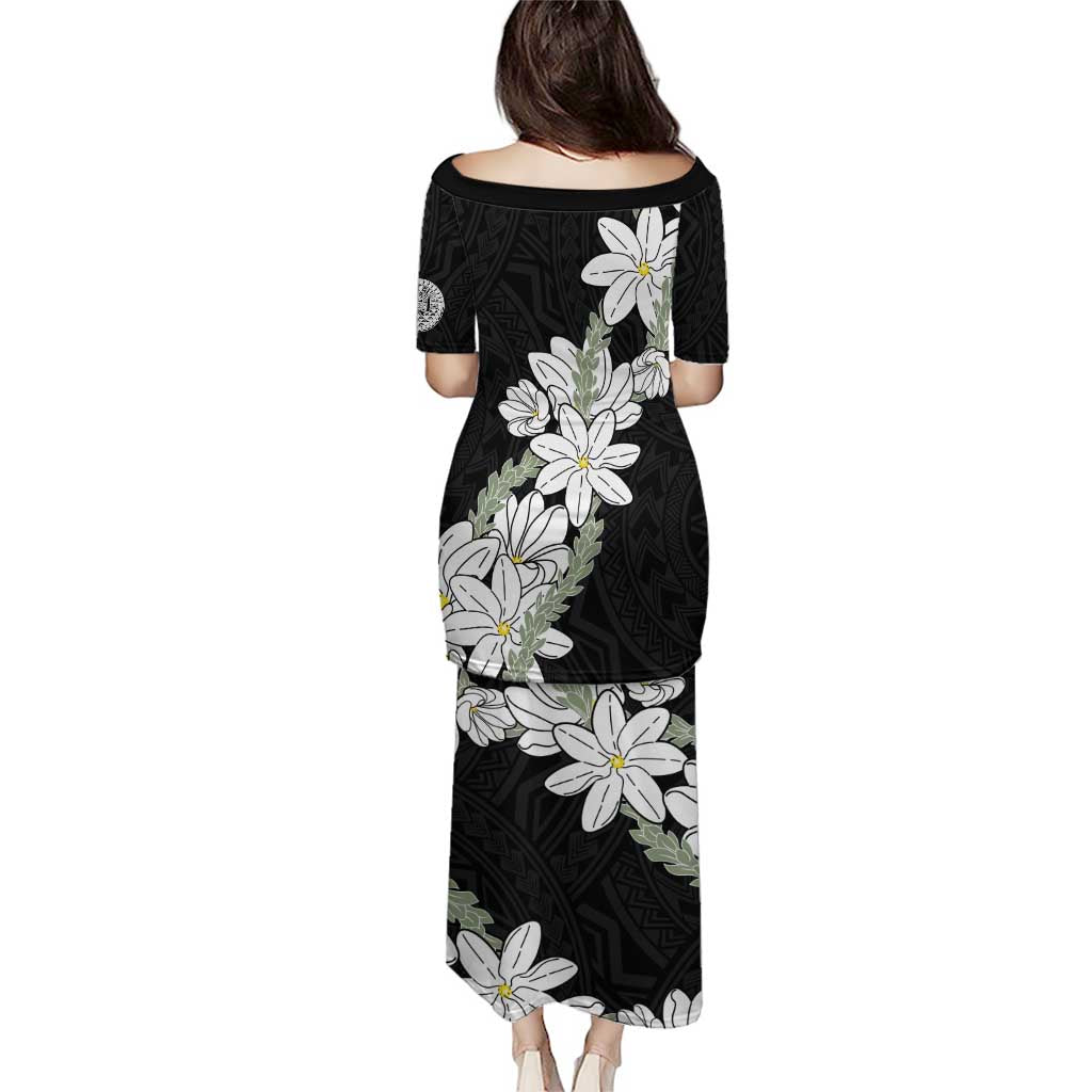 Ia Orana Tahiti Tiare Puletasi Black Lei LT7 - Polynesian Pride