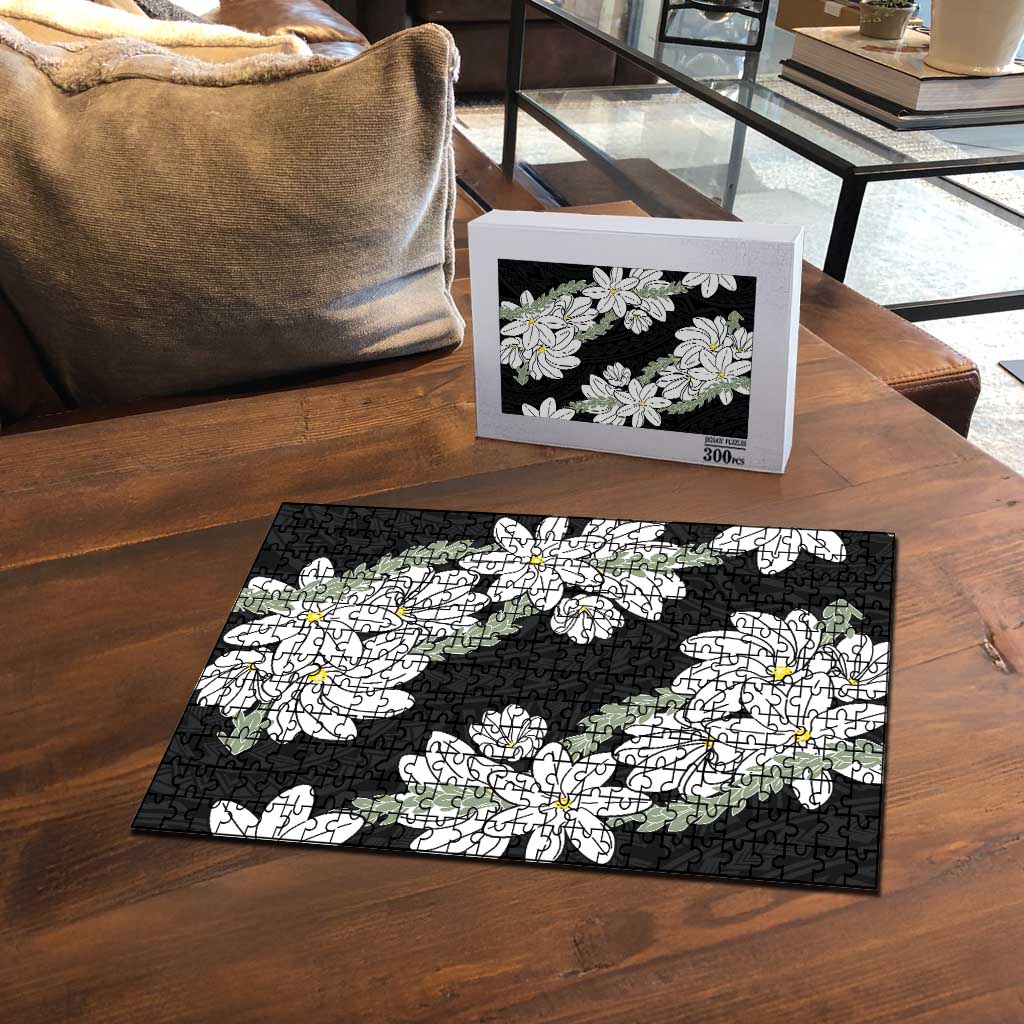 Ia Orana Tahiti Tiare Puzzle Black Lei - Polynesian Pride