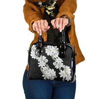 Ia Orana Tahiti Tiare Shoulder Handbag Black Lei LT7 One Size Black - Polynesian Pride