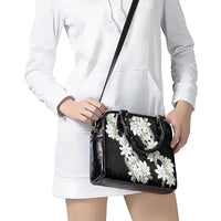 Ia Orana Tahiti Tiare Shoulder Handbag Black Lei LT7 - Polynesian Pride