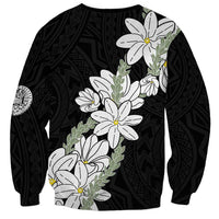 Ia Orana Tahiti Tiare Sweatshirt Black Lei - Polynesian Pride