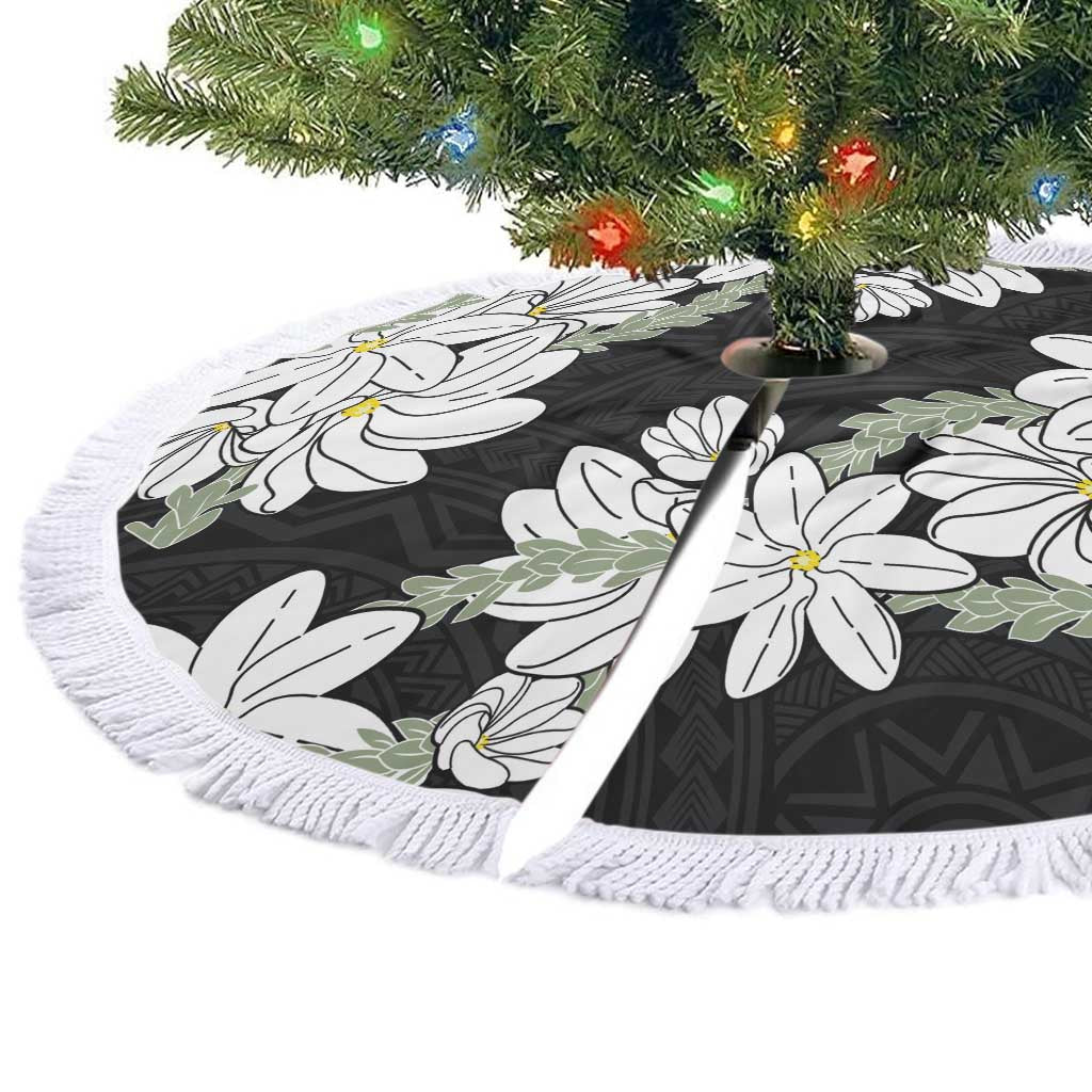 Ia Orana Tahiti Tiare Tree Skirt Black Lei - Polynesian Pride