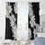 Ia Orana Tahiti Tiare Window Curtain Black Lei - Polynesian Pride