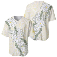 Ia Orana Tahiti Tiare Baseball Jersey Lemon Yellow Lei LT7 - Polynesian Pride