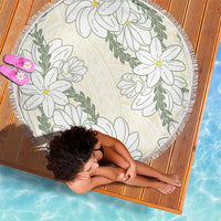 Ia Orana Tahiti Tiare Beach Blanket Lemon Yellow Lei LT7 - Polynesian Pride