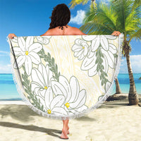 Ia Orana Tahiti Tiare Beach Blanket Lemon Yellow Lei LT7 - Polynesian Pride