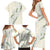 Ia Orana Tahiti Tiare Family Matching Short Sleeve Bodycon Dress and Hawaiian Shirt Lemon Yellow Lei - Polynesian Pride