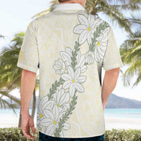 Ia Orana Tahiti Tiare Hawaiian Shirt Lemon Yellow Lei - Polynesian Pride