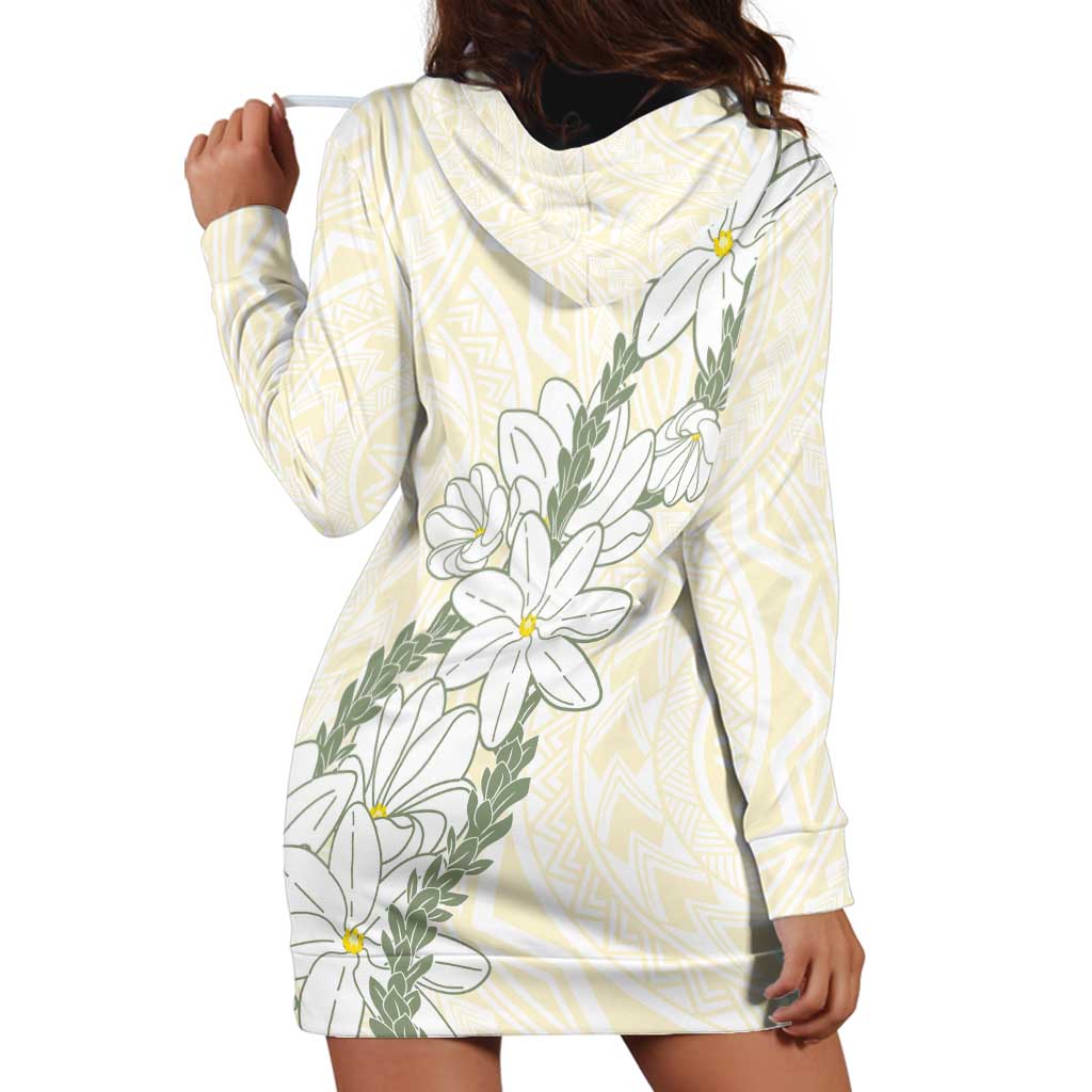 Ia Orana Tahiti Tiare Hoodie Dress Lemon Yellow Lei LT7 - Polynesian Pride