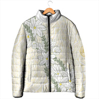 Ia Orana Tahiti Tiare Padded Jacket Lemon Yellow Lei - Polynesian Pride
