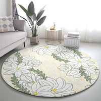 Ia Orana Tahiti Tiare Round Carpet Lemon Yellow Lei LT7 - Polynesian Pride