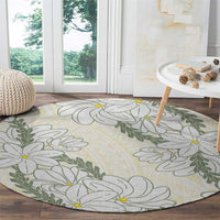 Ia Orana Tahiti Tiare Round Carpet Lemon Yellow Lei LT7 - Polynesian Pride