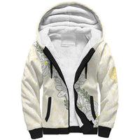 Ia Orana Tahiti Tiare Sherpa Hoodie Lemon Yellow Lei LT7 Unisex Lemon - Polynesian Pride