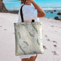 Ia Orana Tahiti Tiare Tote Bag Lemon Yellow Lei - Polynesian Pride