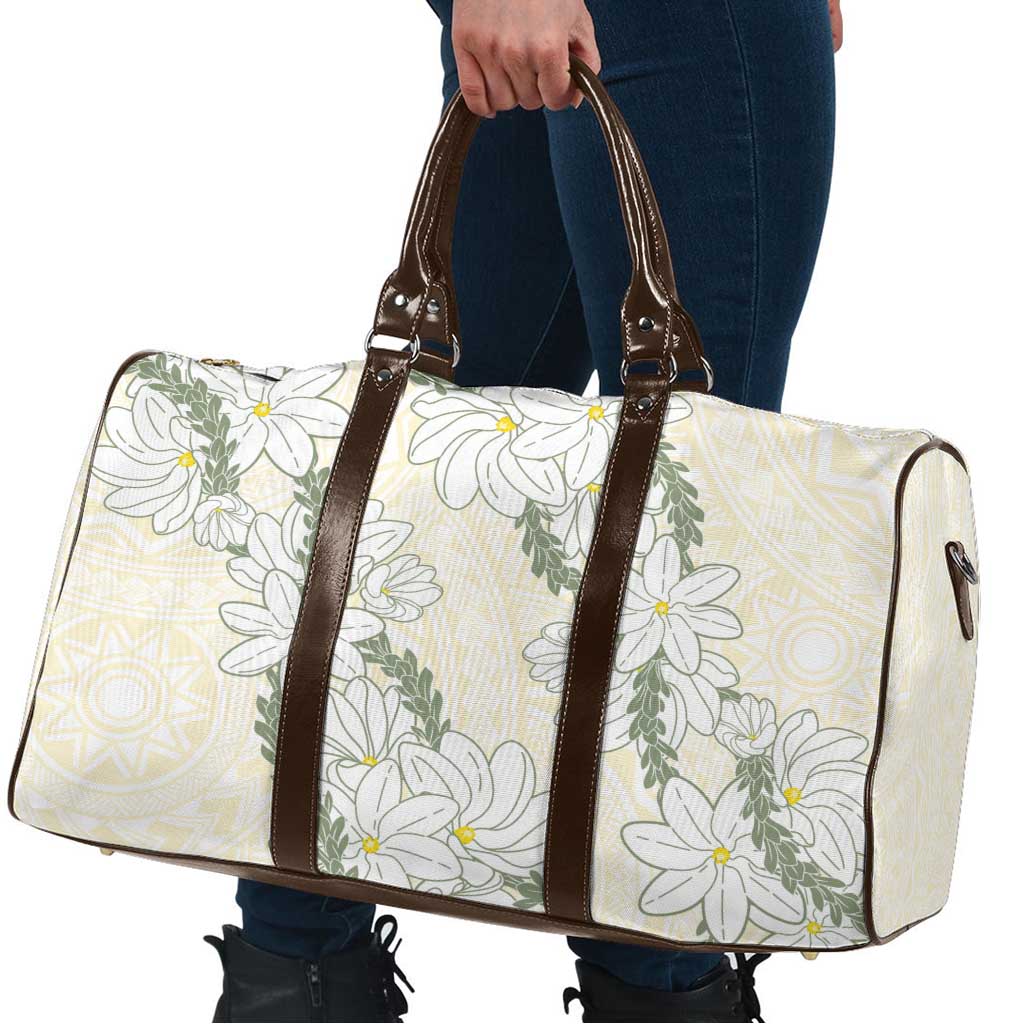 Ia Orana Tahiti Tiare Travel Bag Lemon Yellow Lei - Polynesian Pride