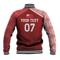 Mate Ma'a Tonga Custom Ngatu Baseball Jacket Kainga - Sipi Tau