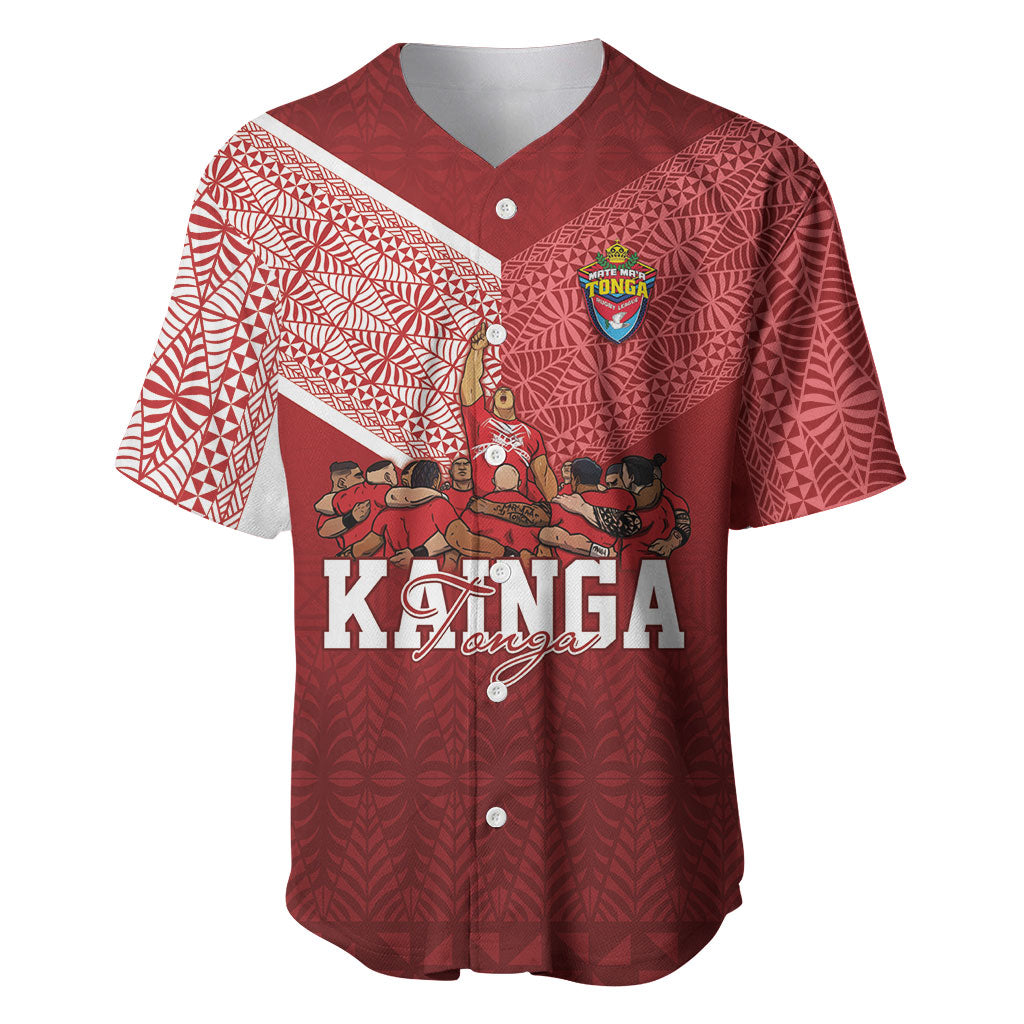 Mate Ma'a Tonga Custom Ngatu Baseball Jersey Kainga - Sipi Tau
