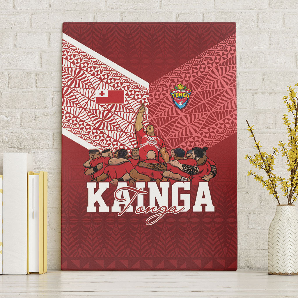 Mate Ma'a Tonga Ngatu Canvas Wall Art Kainga - Sipi Tau