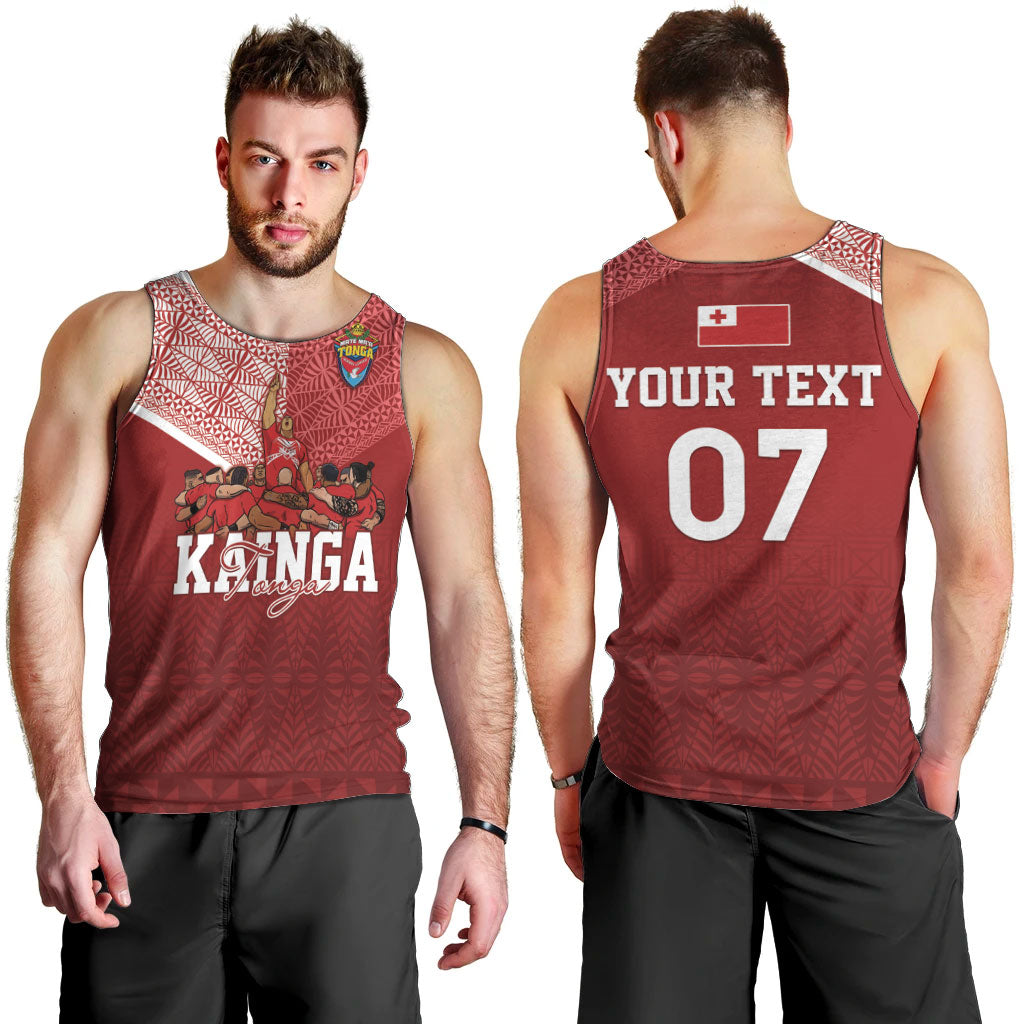 Mate Ma'a Tonga Custom Ngatu Men Tank Top Kainga - Sipi Tau LT7 - Polynesian Pride