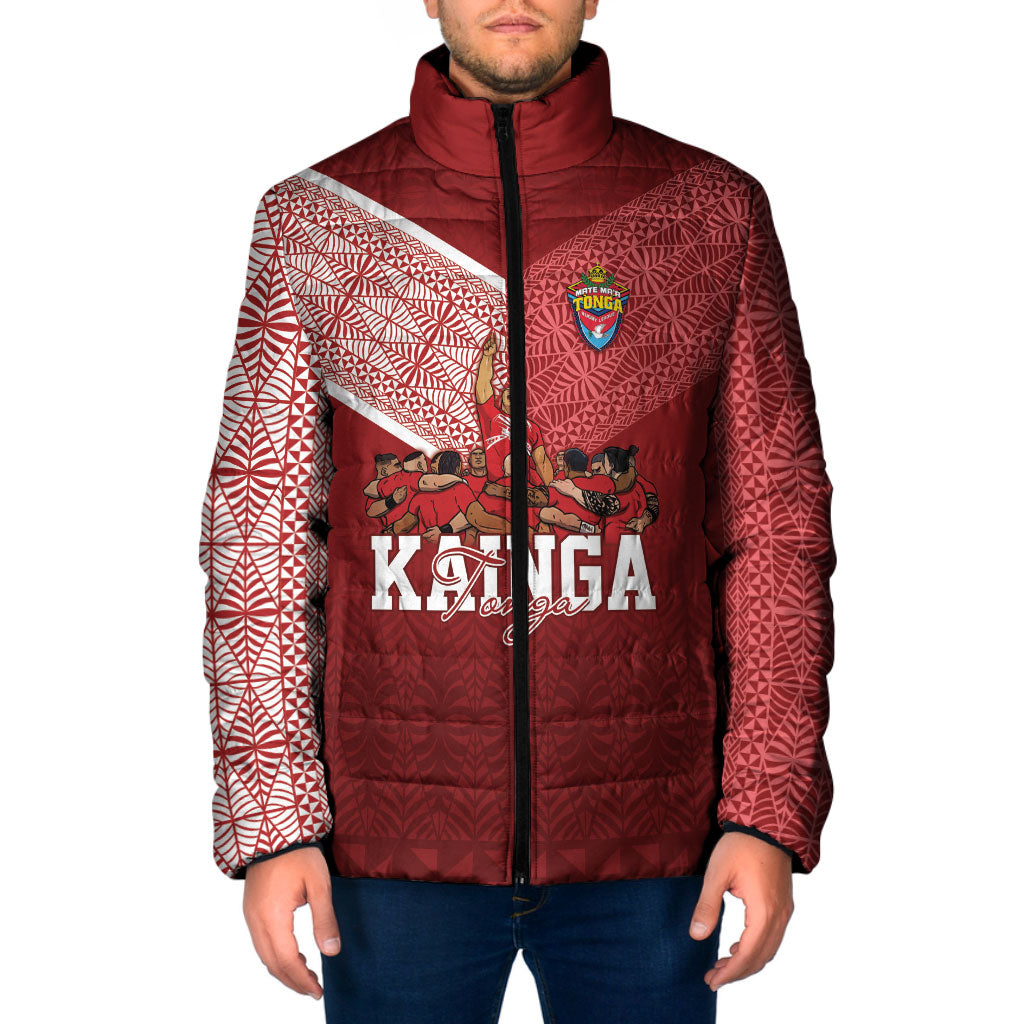 Mate Ma'a Tonga Custom Ngatu Padded Jacket Kainga - Sipi Tau