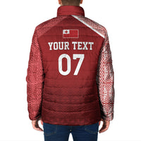 Mate Ma'a Tonga Custom Ngatu Padded Jacket Kainga - Sipi Tau
