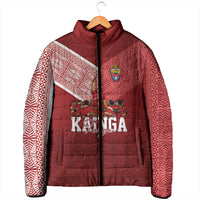 Mate Ma'a Tonga Custom Ngatu Padded Jacket Kainga - Sipi Tau