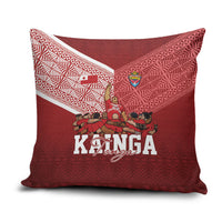 Mate Ma'a Tonga Ngatu Pillow Cover Kainga - Sipi Tau LT7 Red - Polynesian Pride