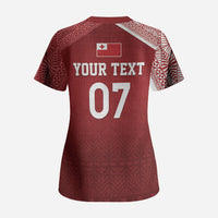 Mate Ma'a Tonga Custom Ngatu Scrub Top Kainga - Sipi Tau LT7 - Polynesian Pride