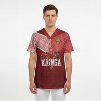 Mate Ma'a Tonga Custom Ngatu Scrub Top Kainga - Sipi Tau LT7 - Polynesian Pride