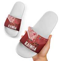 Mate Ma'a Tonga Ngatu Slide Sandals Kainga - Sipi Tau LT7 - Polynesian Pride