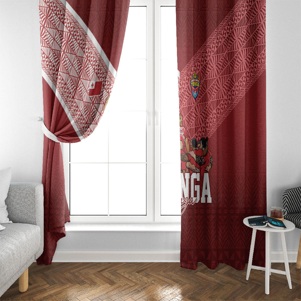 Mate Ma'a Tonga Ngatu Window Curtain Kainga - Sipi Tau LT7 - Polynesian Pride