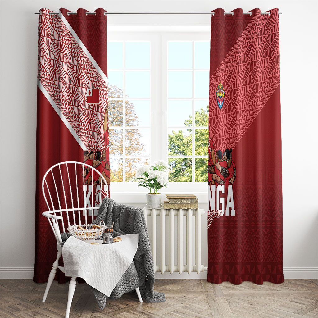 Mate Ma'a Tonga Ngatu Window Curtain Kainga - Sipi Tau LT7 - Polynesian Pride