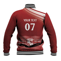 Mate Ma'a Tonga Custom Baseball Jacket Basic Ngatu Kupesi Motif