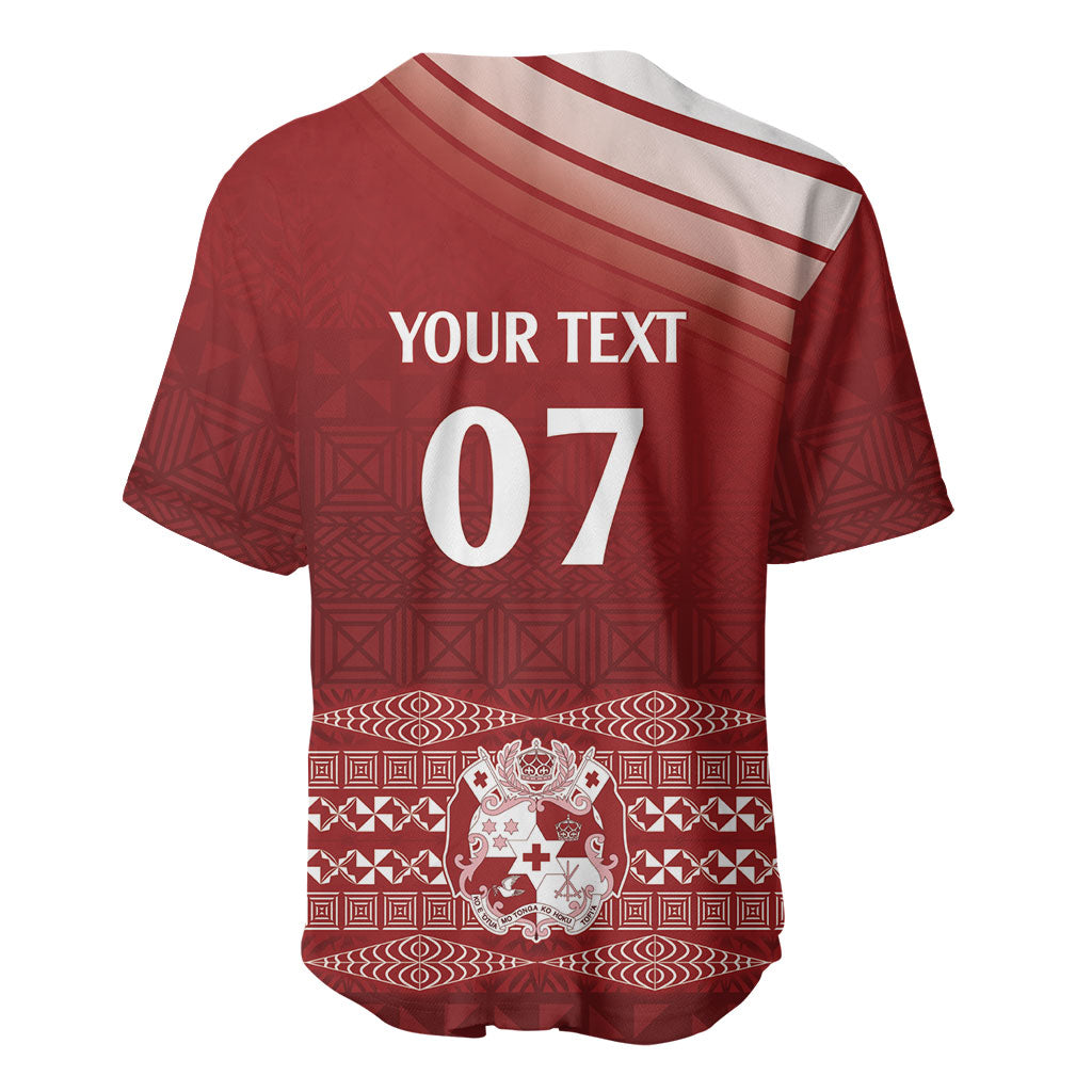 Mate Ma'a Tonga Custom Baseball Jersey Basic Ngatu Kupesi Motif