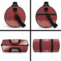 Mate Ma'a Tonga Duffle Bag Basic Ngatu Kupesi Motif LT7 - Polynesian Pride