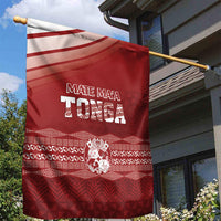 Mate Ma'a Tonga Garden Flag Basic Ngatu Kupesi Motif