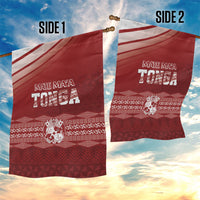 Mate Ma'a Tonga Garden Flag Basic Ngatu Kupesi Motif