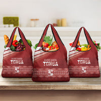 Mate Ma'a Tonga Grocery Bag Basic Ngatu Kupesi Motif