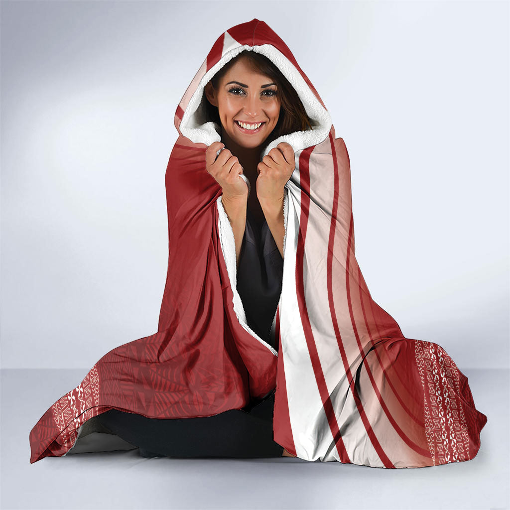 Mate Ma'a Tonga Hooded Blanket Basic Ngatu Kupesi Motif