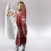 Mate Ma'a Tonga Hooded Blanket Basic Ngatu Kupesi Motif