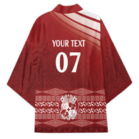 Mate Ma'a Tonga Custom Kimono Basic Ngatu Kupesi Motif