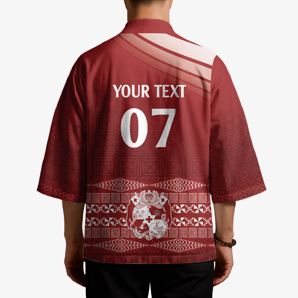 Mate Ma'a Tonga Custom Kimono Basic Ngatu Kupesi Motif