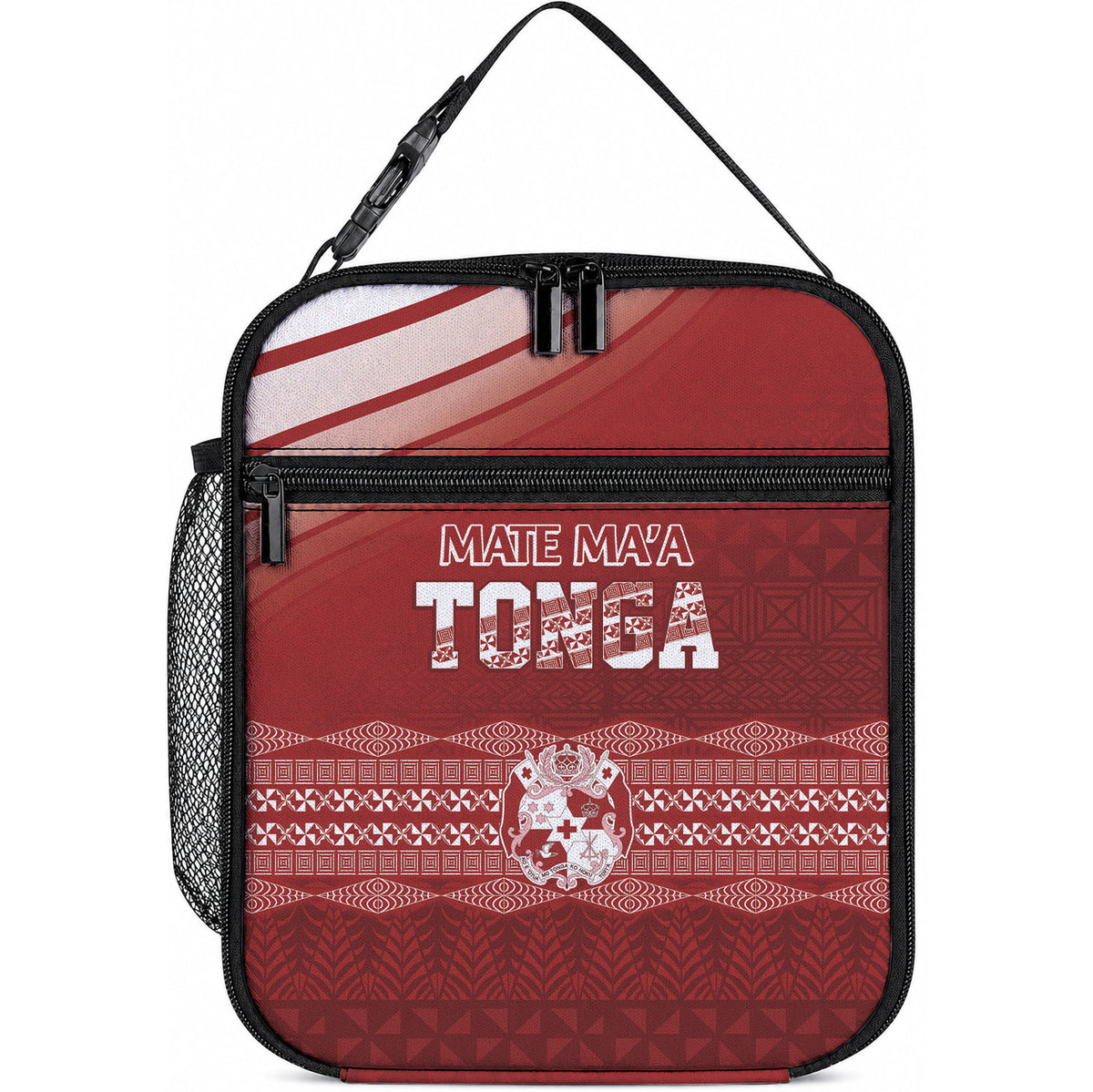 Mate Ma'a Tonga Lunch Bag Basic Ngatu Kupesi Motif