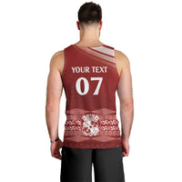 Mate Ma'a Tonga Custom Men Tank Top Basic Ngatu Kupesi Motif LT7 - Polynesian Pride