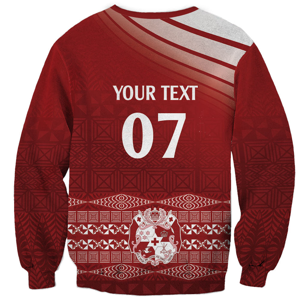 Mate Ma'a Tonga Custom Sweatshirt Basic Ngatu Kupesi Motif