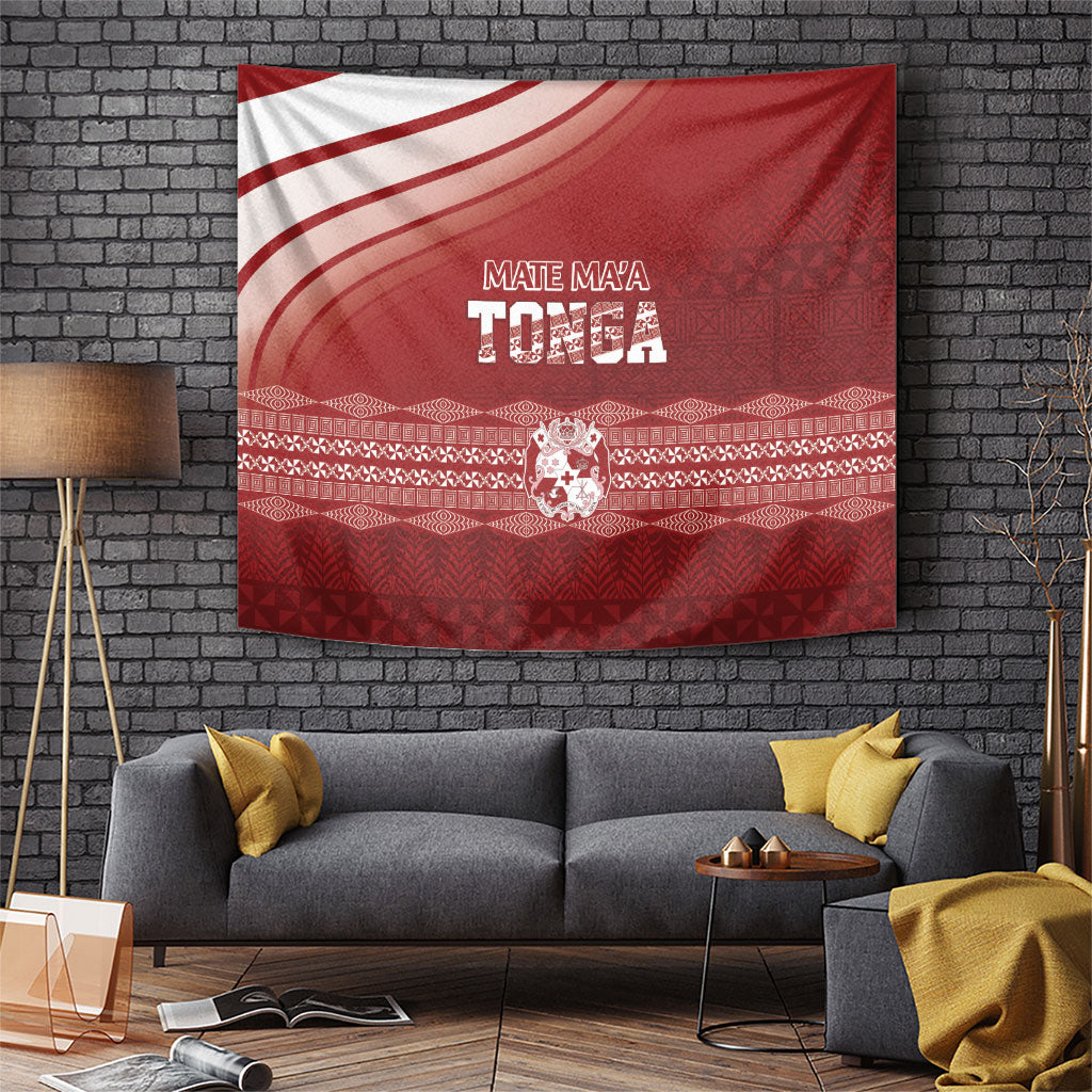 Mate Ma'a Tonga Tapestry Basic Ngatu Kupesi Motif